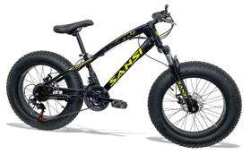 Bicicleta Fat Bike Aro 20 Infantil Pneus 4.0 Freios a Disco