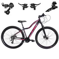 Bicicleta Feminina 29 Aluminio Ksw Mwza 21v Freio a Disco Cambio TrocadoresShimano