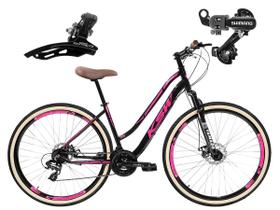 Bicicleta Feminina 29 KSW Sunny 21V Relação Shimano e Trava