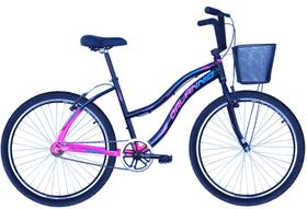 Bicicleta Feminina Aluminio Beach Aro 26 Passeio Confortavel