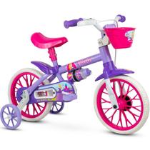 Bicicleta Feminina Aro 12 Marca Nathor Modelo Violet C/Cesta