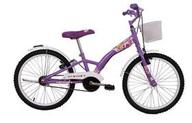 Bicicleta Feminina Aro 20 Fashion com Cestinha Violeta Bicicleta Feminina Aro 20 Fashion com Cestinha Violeta