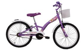 Bicicleta Feminina Aro 20 Fashion com Cestinha Violeta Bicicleta Feminina Aro 20 Fashion com Cestinha Violeta