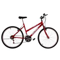 Bicicleta Feminina Aro 24 18V Dalia Cor Vermelha Bicicleta Feminina Aro 24 18V Dalia Cor Vermelha