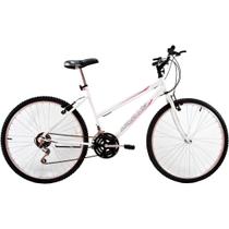 Bicicleta Feminina Aro 26 18 Marchas Dalia Branca