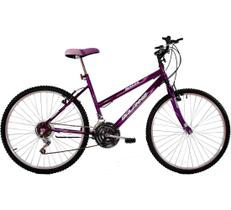 Bicicleta Feminina Aro 26 18 Marchas Dalia Violeta