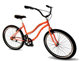Bicicleta feminina aro 26 confortável passeio urbana
