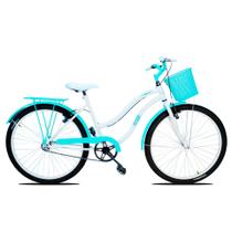 Bicicleta Feminina Aro 26 Passeio Forss Hello Com Cestinha