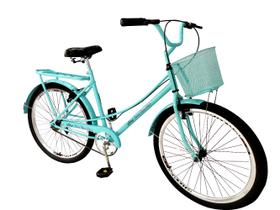 Bicicleta feminina aro 26 retrô cestinha sem marchas mary - Maria Clara Bikes