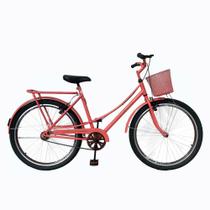 Bicicleta Feminina Aro 26 Urbana Cestinha Freios V Brake Revisada e Lubrificada - Life Pedal