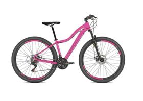 Bicicleta Feminina Aro 29 Absolute Hera 24v Freio a Disco Garfo Com Suspensão Mtb 29 Alumínio - Rosa