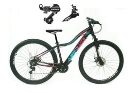 Bicicleta Feminina aro 29 Absolute Hera Alumínio 21 Marchas Câmbios Shimano Freio a Disco - Preta Bicicleta Feminina aro 29 Absolute Hera Alumínio 21 Marchas Câmbios Shimano Freio a Disco - Preta