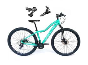 Bicicleta Feminina aro 29 Absolute Hera Alumínio 21 Marchas Câmbios Shimano Freio a Disco - Verde