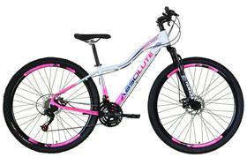 Bicicleta Feminina Aro 29 Absolute Hera Alumínio 21v Freio a Disco Garfo Suspensão - Branco/Rosa Bicicleta Feminina Aro 29 Absolute Hera Alumínio 21v Freio a Disco Garfo Suspensão - Branco/Rosa