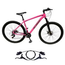Bicicleta Feminina Aro 29 Alumínio KSW XLT 100 21v Disco Hidráulico Suspensao 80mm