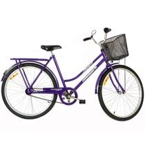 Bicicleta Feminina Monark Tropical Aro 26 Freios Violeta