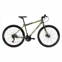 Bicicleta Flexus 1.5 Mtb Aro 29 Quadro Aço 21 Marchas Freio a Disco Free Action Verde Militar Bicicleta Flexus 1.5 Mtb Aro 29 Quadro Aço 21 Marchas Freio a Disco Free Action Verde Militar