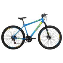 Bicicleta Flexus 2.0 Mountain Bike Aro 29 Quadro Aço 21 Marchas Free Action Azul Capri Bicicleta Flexus 2.0 Mountain Bike Aro 29 Quadro Aço 21 Marchas Free Action Azul Capri