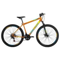 Bicicleta Flexus 2.0 Mountain Bike Aro 29 Quadro Aço 21 Marchas Free Action Laranja Bicicleta Flexus 2.0 Mountain Bike Aro 29 Quadro Aço 21 Marchas Free Action Laranja