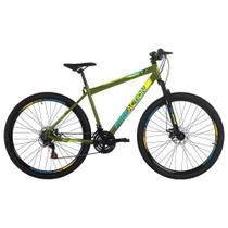 Bicicleta Flexus 2.0 Mountain Bike Aro 29 Quadro Aço 21 Marchas Free Action Verde Militar Bicicleta Flexus 2.0 Mountain Bike Aro 29 Quadro Aço 21 Marchas Free Action Verde Militar