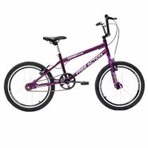 Bicicleta free action aro 20 sts cross 45,0 1v masc/fem v-brake c24 violeta