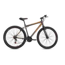 Bicicleta Free Action Flexus Aro 29 1.0 V-Brake Gráfite com Laranja