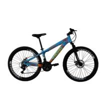 Bicicleta Freeride Aro 26 21 Velocidades Viking X Tuff25/30 Azul Laranja - vikingx