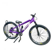Bicicleta Frx-Evo Freeride Downhill Aro 26 Quadro Alumínio 21 Marchas Gios Roxo