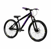 Bicicleta Gios Aro 26 Freeride Freio Disco Hidráulico Wheeling Preto com Roxo Bicicleta Gios Aro 26 Freeride Freio Disco Hidráulico Wheeling Preto com Roxo