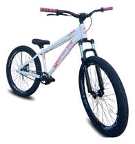 Bicicleta Gios Frx Evo Cubo Barulhento + Freio Mt200 Do Grau Cor:Branco-Rosa - 4trixTamanho do quadro:14 "