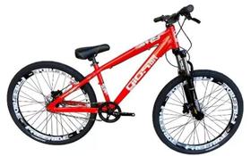 Bicicleta Gios Frx Evo Vermelho Neon Aro 26 Freeride Freio Disco Hidráulico