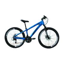Bicicleta Gios FRX Freeride Aro 26 Freio a Disco 21 Velocidades Cambios Shimano Gios Azul Fosco