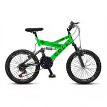 Bicicleta Gps Aro 20 Dupla Suspensão 21 Marchas Colli Verde Bicicleta Gps Aro 20 Dupla Suspensão 21 Marchas Colli Verde