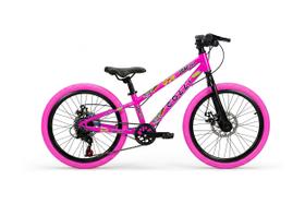 Bicicleta Grauzinha Aro 20 Rosa Neon 7 Velocidades - Colli Bicicleta Grauzinha Aro 20 Rosa Neon 7 Velocidades - Colli