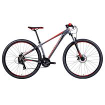 Bicicleta Groove Hype 10 21v MD aro 29 Grafite/Vermelho Qdro 19 - Groove Bikes
