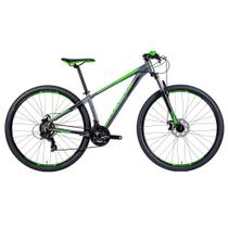 Bicicleta Groove Hype 30 21v HD Grafite/Verde/Preto Quadro 17 - Groove Bikes