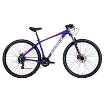 Bicicleta Groove Indie 10 21v MD Violeta/Grafite/Rosa Quadro 17