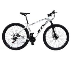 Bicicleta GTI Roma Aro 29 Quadro 15 Alumínio Branca 21V .