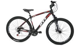 Bicicleta GTI Roma Aro 29 Quadro 15 Alumínio preto/vermelho 24V .