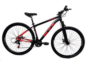 Bicicleta GTI Roma Aro 29 Quadro 15 Alumínio preto/vermelho 24V .