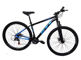 Bicicleta GTI Roma Aro 29 Quadro 17 Alumínio preto/azul 21V.