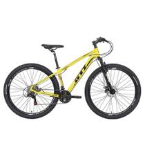 Bicicleta GTI Roma Aro 29 Quadro 19 Alumínio Amarela 21V .