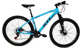 Bicicleta GTI Roma Aro 29 Quadro 19 Alumínio Azul 21V .