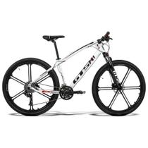 Bicicleta GTS Aro 29 Freio a Disco Hidráulico Câmbio 27 Marchas Amortecedor e Rodas de Magnésio GTS M1 I-Vtec Absolute Magnésio Navigate - GTSM1