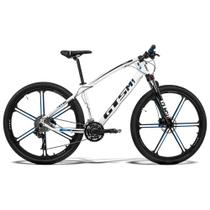 Bicicleta GTS Aro 29 Freio a Disco Hidráulico Câmbio MX9 27 Marchas e Amortecedor com Rodas de Magnésio GTS M1 I-VTEC MX9 Magnésio