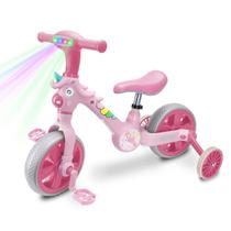 Bicicleta infantil 3 em 1 Bicicleta Triciclo e Bicicleta Sem Pedais com Efeitos Sonoros e Luminosos Bicicleta infantil 3 em 1 Bicicleta Triciclo e Bicicleta Sem Pedais com Efeitos Sonoros e Luminosos
