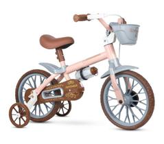 Bicicleta Infantil Aro 12 Antonella Baby Rosa Nathor