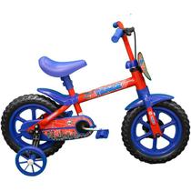 Bicicleta infantil aro 12 arco iris vermelha/azul track bikes