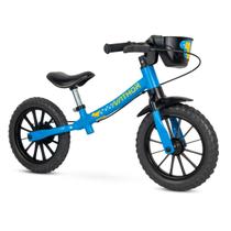 Bicicleta Infantil Aro 12 Balance Equilíbrio Sem Pedal Azul - Nathor