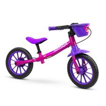 Bicicleta Infantil Aro 12 Balance Sem Pedal Feminina Nathor Equilíbrio